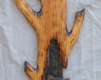 Wood carving Black Bears Chainsaw carving Log Cabin Decor Chainsaw Sculpture Home Decor Wall Art