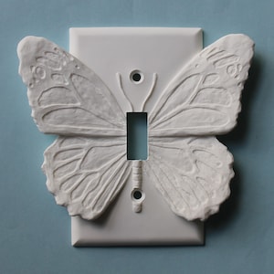 Butterfly / Switch Cover / Wall art / toggle switchplate / Outlet / Butterfly decor / Sculpture / Wall Plate cover image 1
