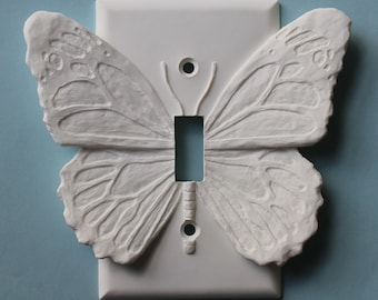 Butterfly / Switch Cover / Wall art / toggle switchplate / Outlet / Butterfly decor / Sculpture  / Wall Plate cover
