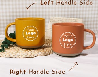 Custom Logo Coffee Mug, Personalized Pottery Mug, Corporate Gifts