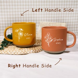 Custom Coffee Mug Birth Flower Mug,Personalized Mug for Mom Family Gift,Gift for friend Mug Engraved Gift,Birthday Gifts Ideas,Gift for Her