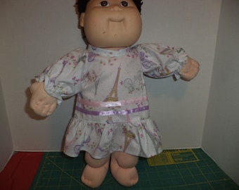 Cabbage Patch 'Paris' Dress for 16 to 18 inch dolls, Ready to Ship