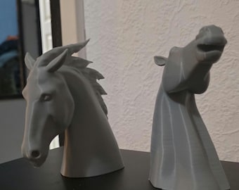 Scottish Kelpies Horse Head Sculpture | Mythical Kelpie Statue | 3D Printed Horse Bust | Scottish Folklore Decor