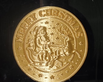 christmas coin / token
