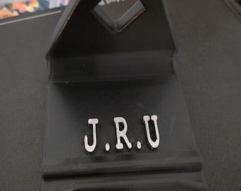 Personalised Vinyl Record Display Stand | Custom Name LP Holder | 3D Printed Record Display | Gift for Music Lovers | LP Shelf Stand