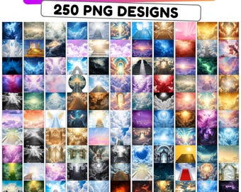 250 Memorial Heaven Backgrounds Png Bundle, Memorial Backgrounds, In Loving Memory Backgrounds, Heaven Stair Steps & Gate, Rest In Peace
