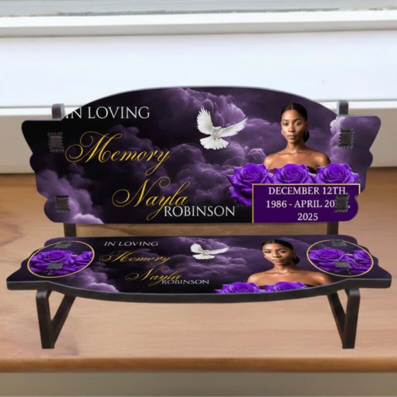 25 in Loving Memory Bench Canva Editable Templates, in Loving Memory ...