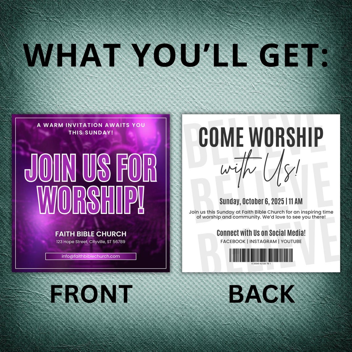 10 Worship Church Invite Invitation for Events, Worship Church ...