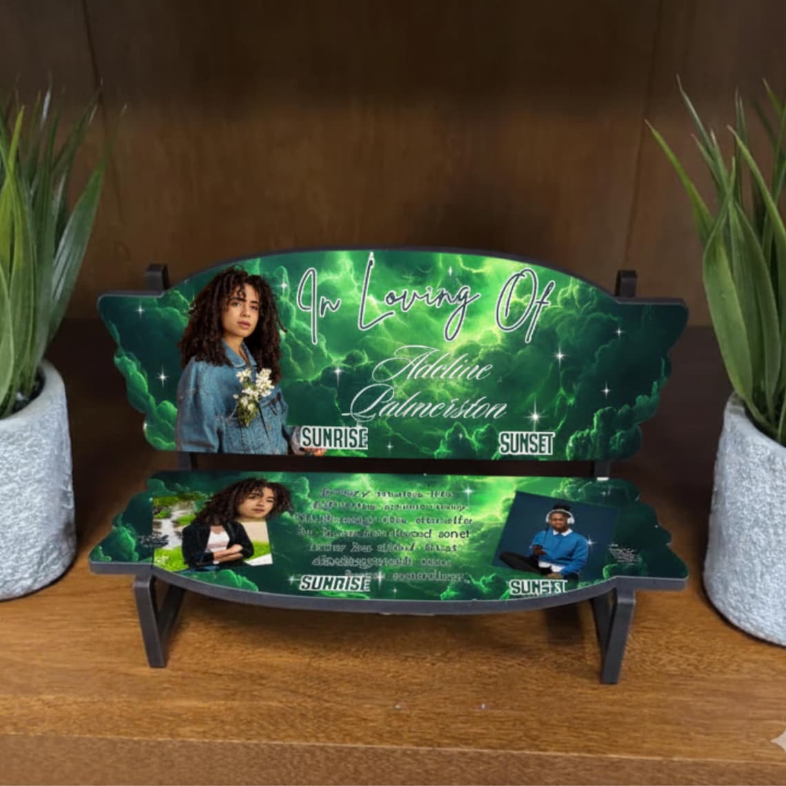 10 in Loving Memory Bench Canva Editable Templates, in Loving Memory ...