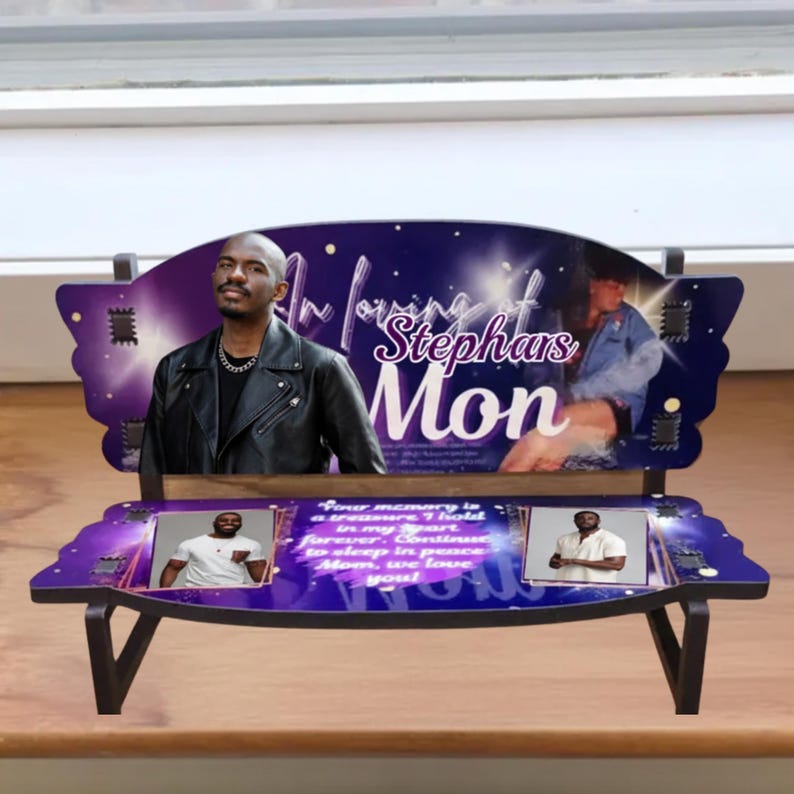 10 in Loving Memory Bench Canva Editable Templates, in Loving Memory ...