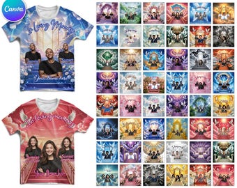 100 In Loving Memory Canva Editable All Over T Shirt Templates, Memorial All Over Shirt Mega Bundle, Rest in Peace, Memorial Editable Shirt