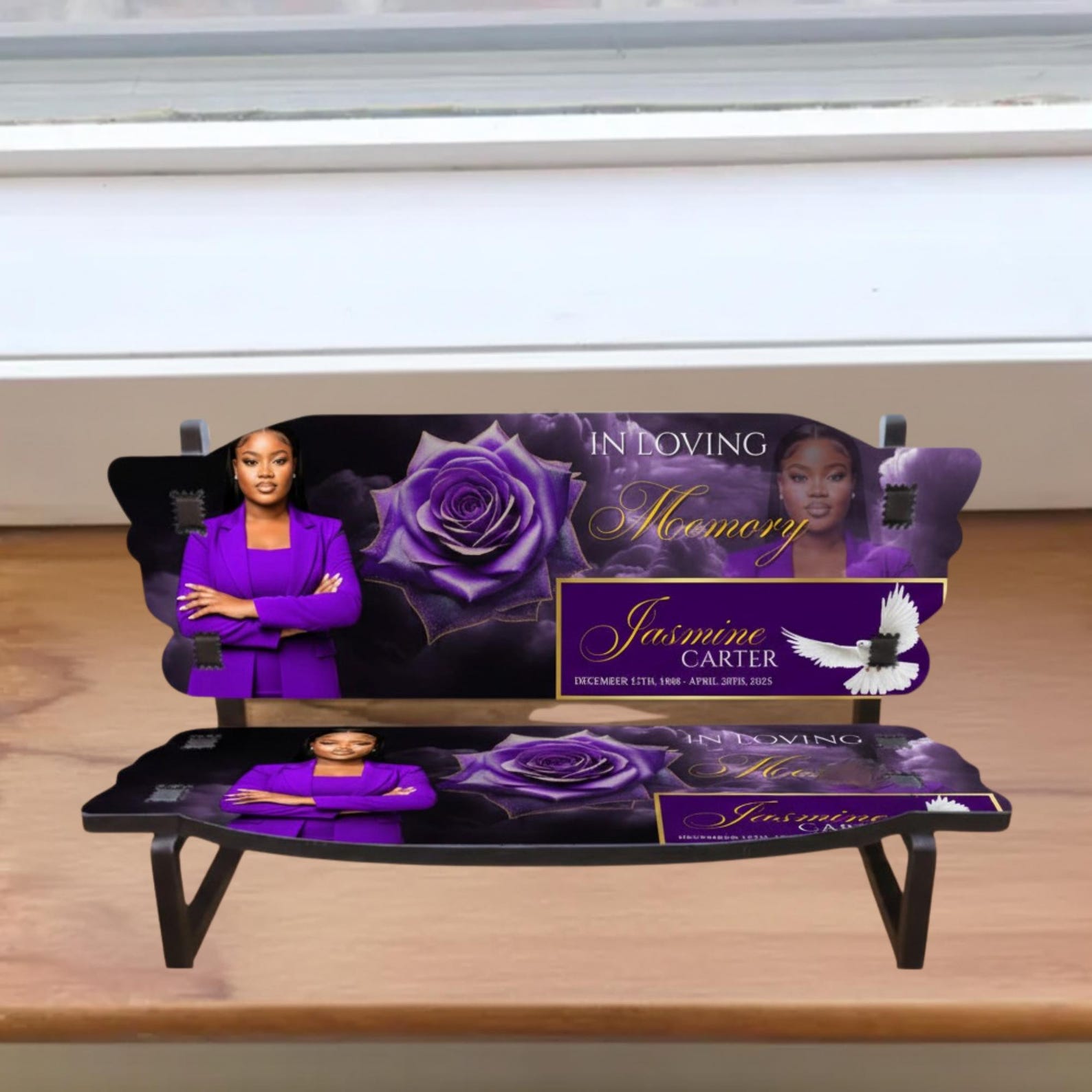 25 in Loving Memory Bench Canva Editable Templates, in Loving Memory ...