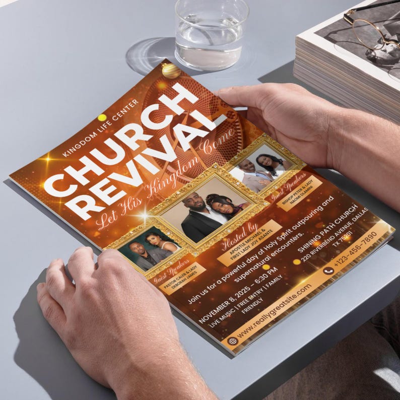 50 State Church Rally Program Example Layout Pastoral Church Flyer Anniversary Program Template, Funeral Program ...