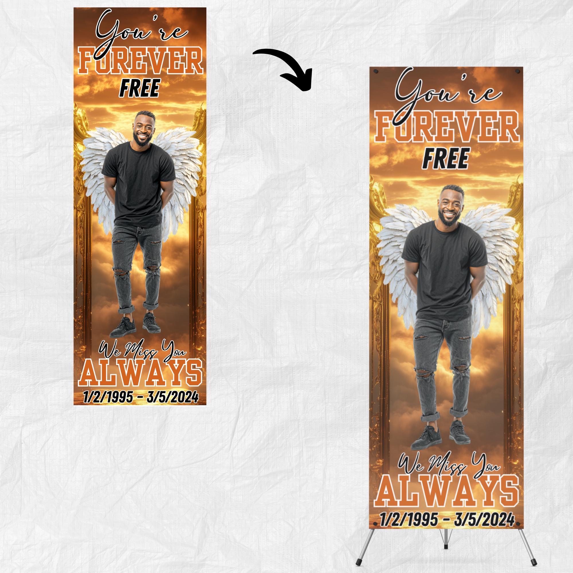 10 Memorial Editable 2x6 Banner Canva Template, in Loving Memory ...