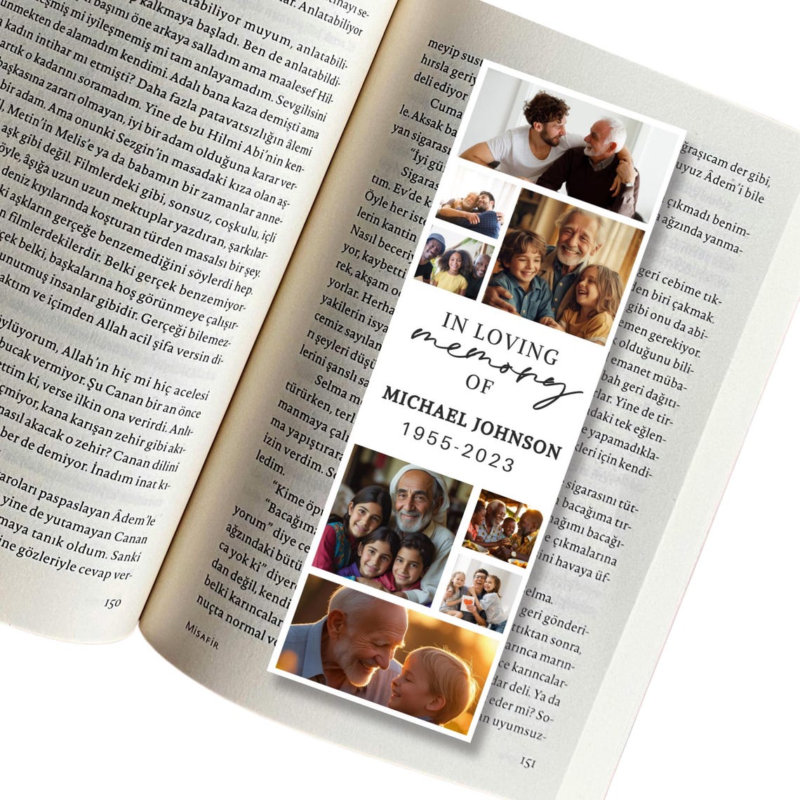 Memory Bookmarks In Loving Memory Bookmark Canva Editable Template, Memorial Bookmark ...