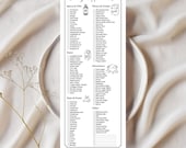 Baking Ingredients Checklist: Editable Supplies List Template for Baker Ingredient List Printable DIY Cookbook PDF