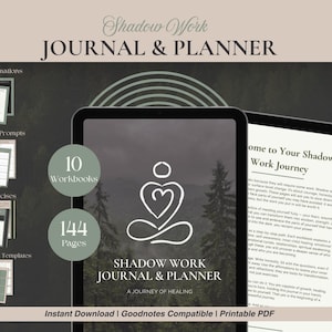 Shadow Work Journal and Planner: Prompts, Affirmations, Exercises for Inner Child Healing | Spirituality  | Anxiety | Relationships