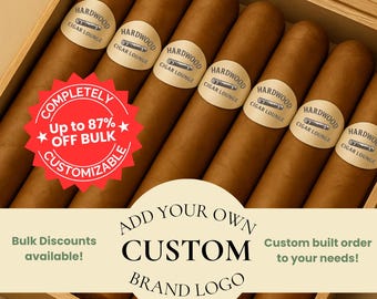 Anillas de cigarros con logotipo de marca personalizado / Etiquetas de cigarros comerciales personalizadas para organizaciones y eventos / Marca de cigarros para pedidos al por mayor