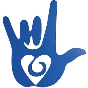 ASL “I Love You” Hand Sign Decal | 6x6 Vinyl Sticker | Deaf Culture Gift | Car, Laptop, Tumbler
