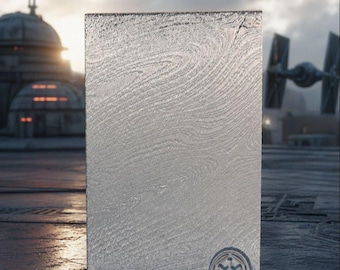 Beskar Inspired Card Holder – Minimalist RFID Slim Wallet, 3D Printed Case