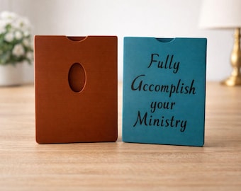 3D Printed Mini Tract Holder | Pocket Ministry Literature Organizer (Optional Keychain)
