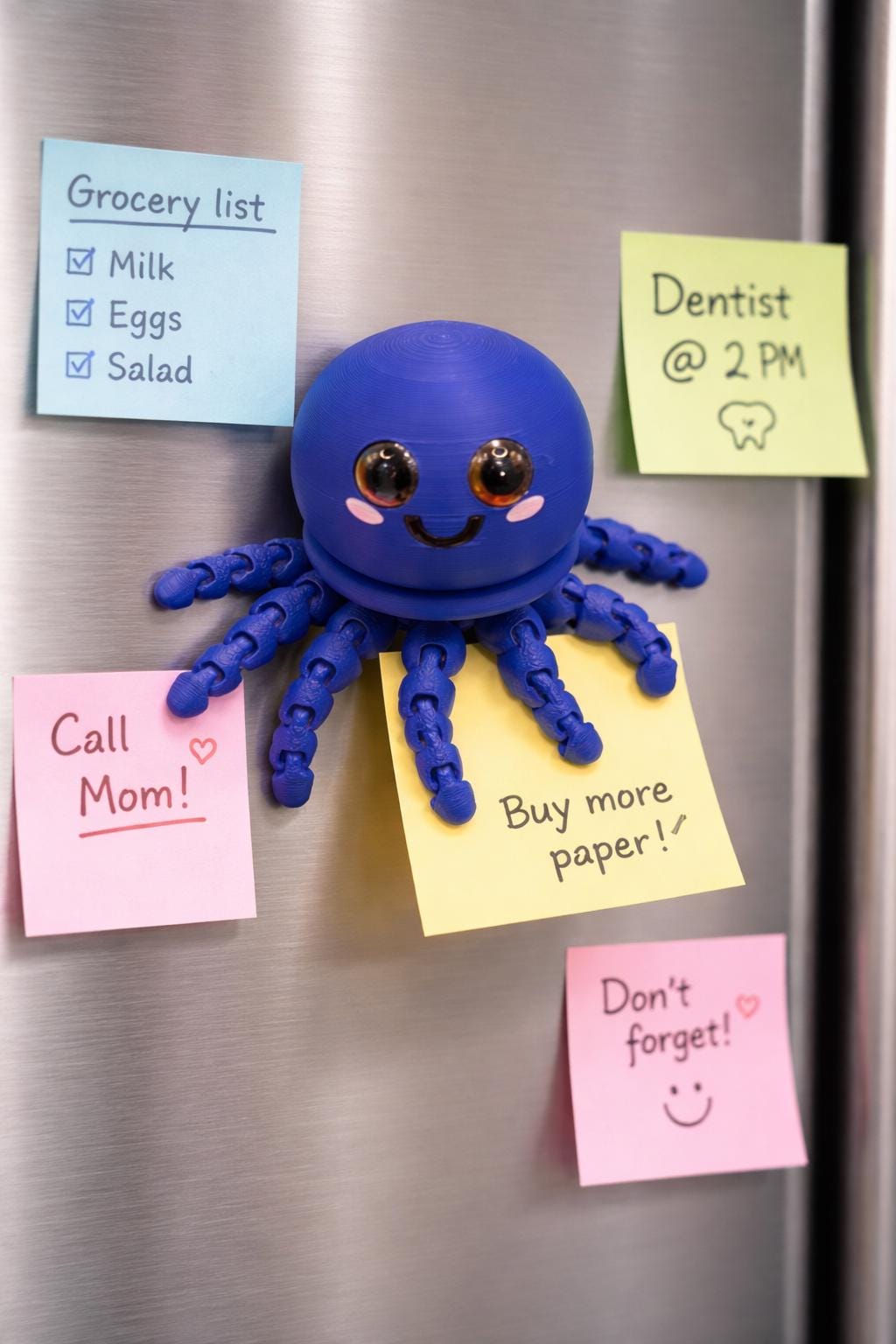 3D Printed Octopus Fridge Magnet-tentacle Magnets-unique Kitchen Gift ...