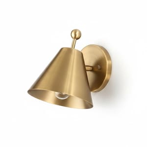 Handmade Moroccan Brass Wall Sconce | Arabic Cone Light
