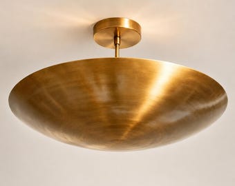 Messing Sputnik Kronleuchter | Mid Century Modern 6-flammige Deckenleuchte