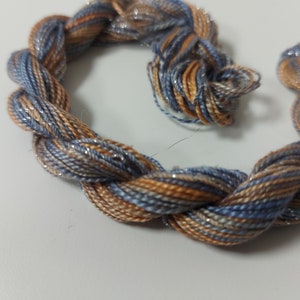 Variegated Hand dyed Embroidery thread hand dyed Perle thread Sewing thread image 4