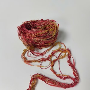 Silk Hand dyed embroidery thread. Mixed thread collection. Fibre arts