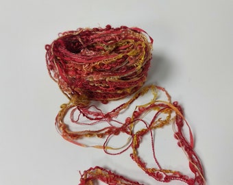 Silk Hand dyed embroidery thread. Mixed thread collection. Fibre arts