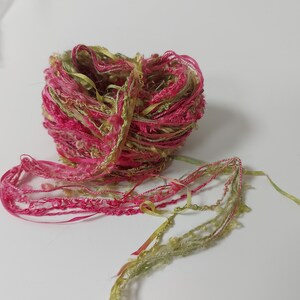 Hand dyed Silk embroidery thread. Mixed thread collection. Fibre arts image 6
