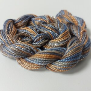 Variegated Hand dyed Embroidery thread hand dyed Perle thread Sewing thread image 5