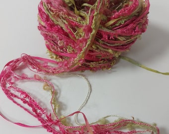 Hand dyed Silk embroidery thread. Mixed thread collection. Fibre arts