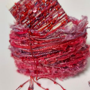 Silk hand dyed embroidery thread collection. Beaded thread Fibre art supply