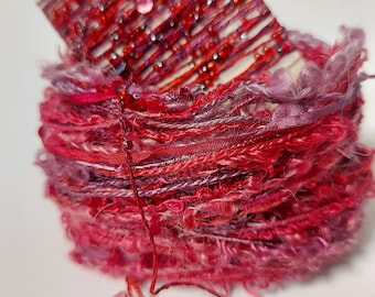 Silk hand dyed embroidery thread collection. Beaded thread Fibre art supply