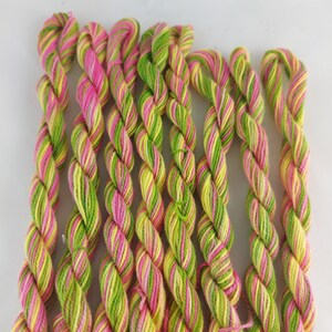 Handgefärbter Stickgarn, mercerisierte Baumwolle, Einzelbaumwolle, Buntgarnperle 5