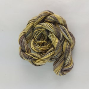 Handgefärbtes Stickgarn, mercerisierte Baumwolle, Einzelstück, perle 5