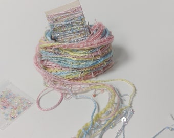 Hand dyed cotton thread collection. Novelty thread embroidery thread fibre art