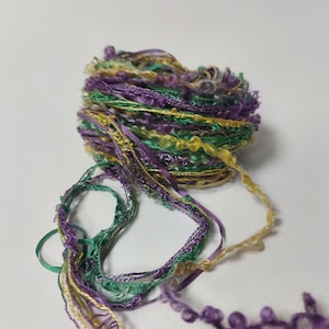 Hand dyed Silk embroidery thread. Mixed thread collection. Textile arts