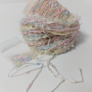 Silk hand dyed embroidery thread collection. Beaded thread Fibre art supply