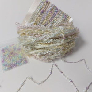 Silk hand dyed embroidery thread collection. Fibre art supply
