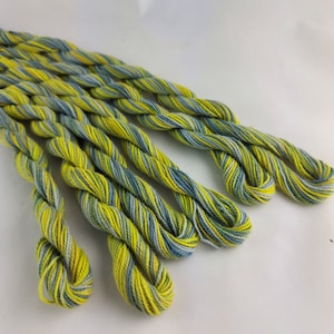 Handgefärbter Stickgarn, mercerisierte Baumwolle, Einzelbaumwolle, Buntgarnperle 5