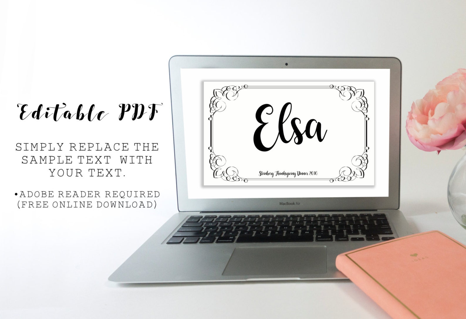 Printable Placemats Paper Placemats Name Cards Table Etsy