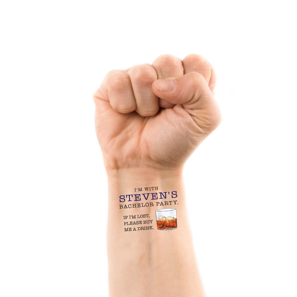 Bachelor Party Temporary Tattoos If Lost Buy Me a Drink - Etsy