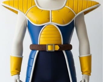 Anime/Cartoon Supr Sayan Battle Armor – Pure Leather Handmade Cosplay Suit