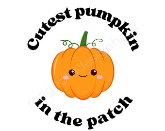 Der süßeste Kürbis im Patch PNG: Fall Baby Sublimation Design (Digitaler Download