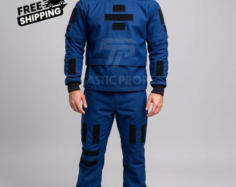 Mandalorian  Blue Flight Suit | Din Djarin & Boba Fett Cosplay | Beskar Bounty Hunter Outfit