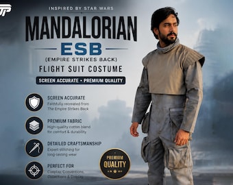 ESB Boba Fett Flight Suit Costume | Mandalorian Inspired Cosplay | Empire Strikes Back