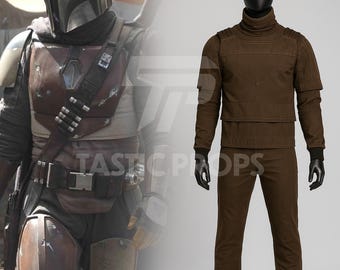 Din Djarin  Costume  | Mandalorian Flight Suit  |   Star Wars Bounty Hunter Outfit